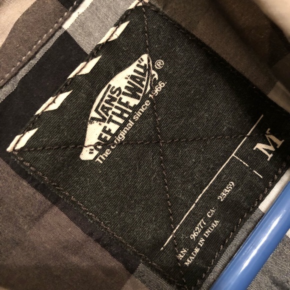 🔲🔳Vans Plaid Patterned Polo Shirt 👕 - Picture 4 of 5